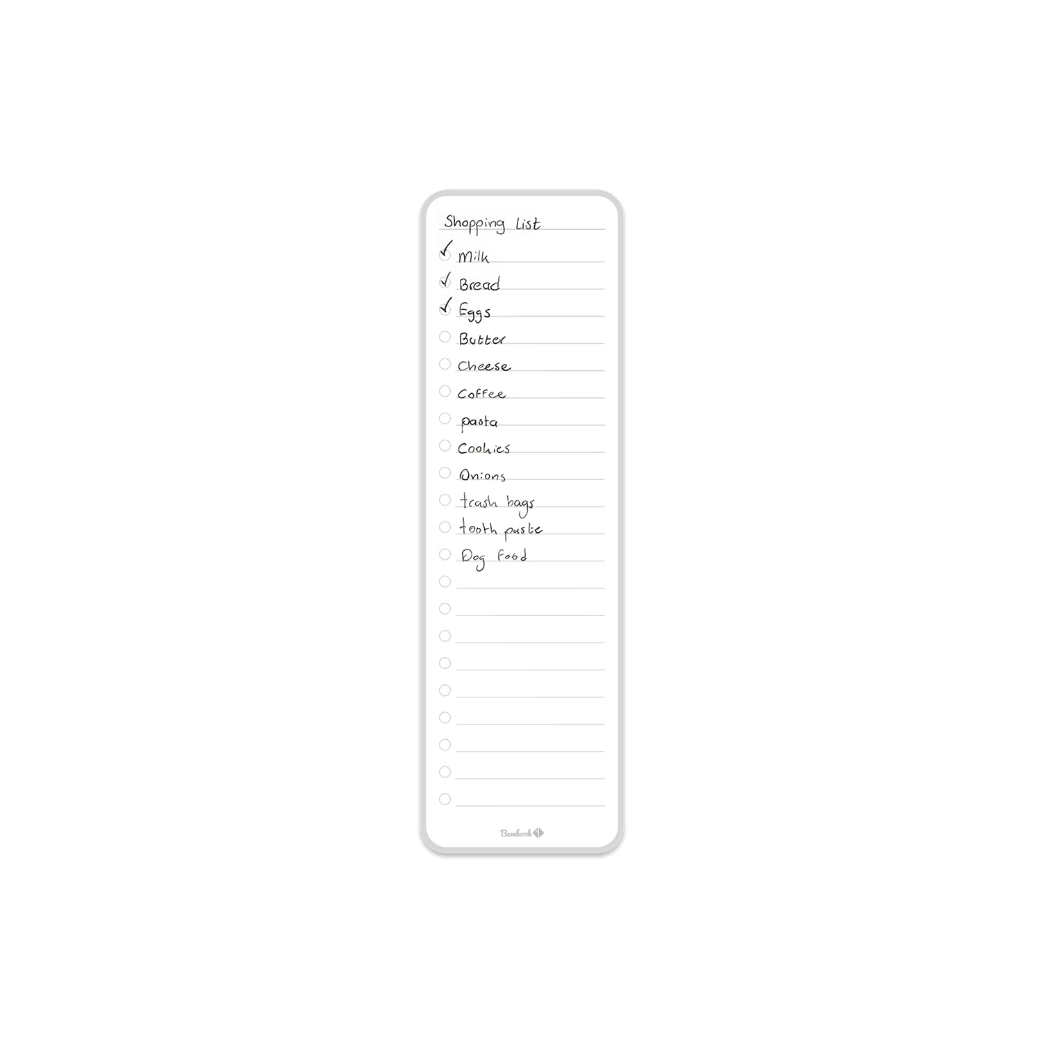 Sticky Whiteboard Planner - Shopping list | Erasable & self-adhesive