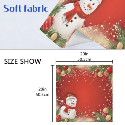 Servilletas de tela Navidad multicolor pack 6 miniatura 6