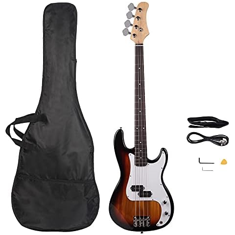 Bonnlo Electric Bass Guitar with Accessories Cover