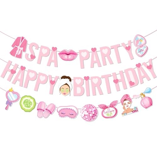 Transform Your Celebration with the Spa Birthday Banners Set