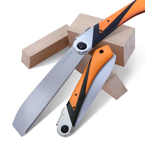 LUZBOSE Hand saw folding saw three-sided tooth fine tooth pruning saw easy to carry small hand saw