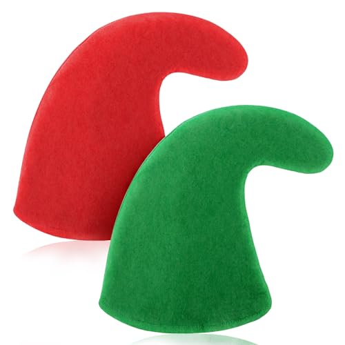Boné de anão, 7 peças gorro de anão da floresta, chapéu de anão adulto, gorro de anão com ponta, anito - disfarce divertido, para festas / carnaval/Halloween/festas de disfarces