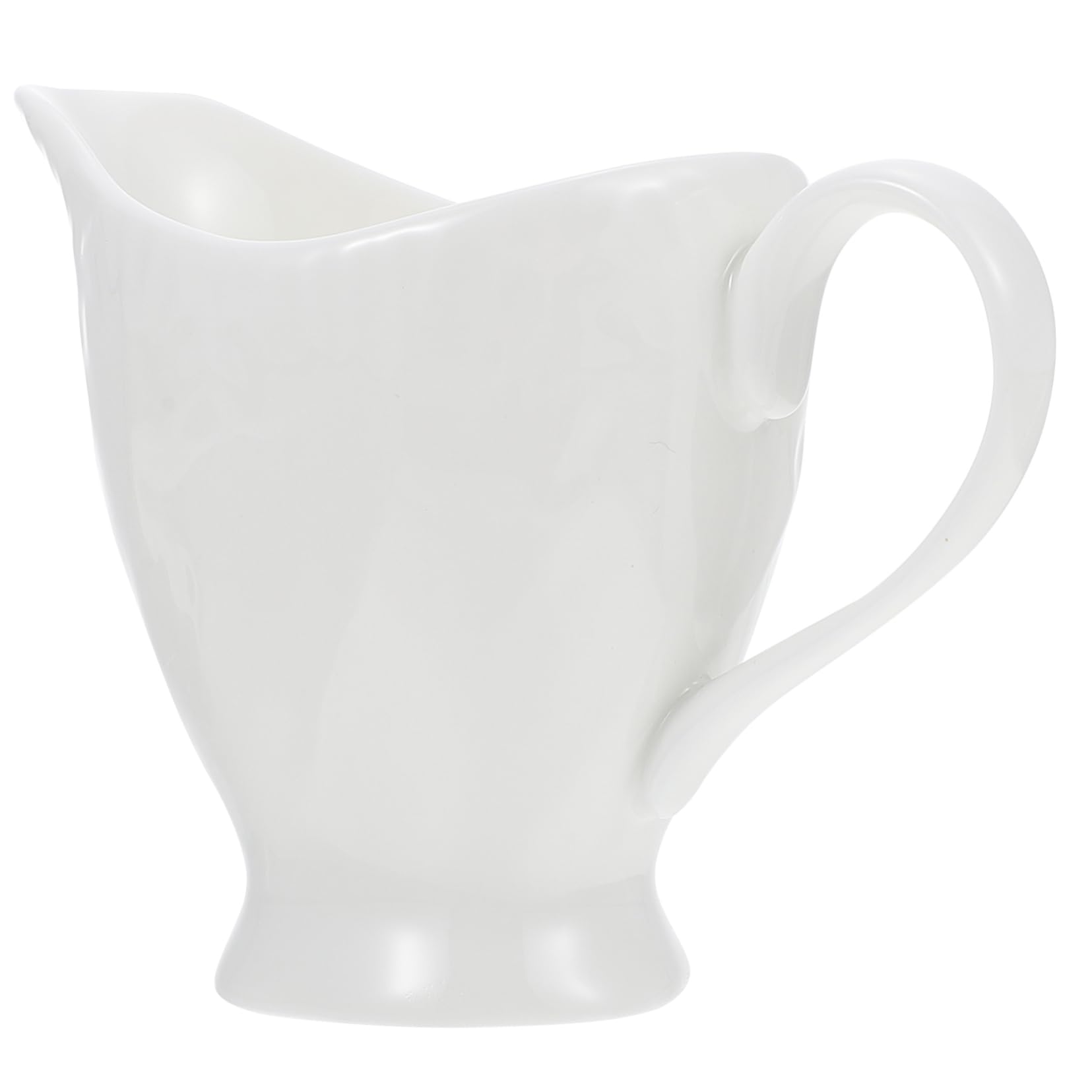 Unomor Ceramic Milk Jug Sauce Storage Containers Small Coffee Cups Small Milk Pitcher Milk Creamer Jug Sauce Pitcher Dispenser Container Sauce Cup Western Style Milk Cup Ceramics White