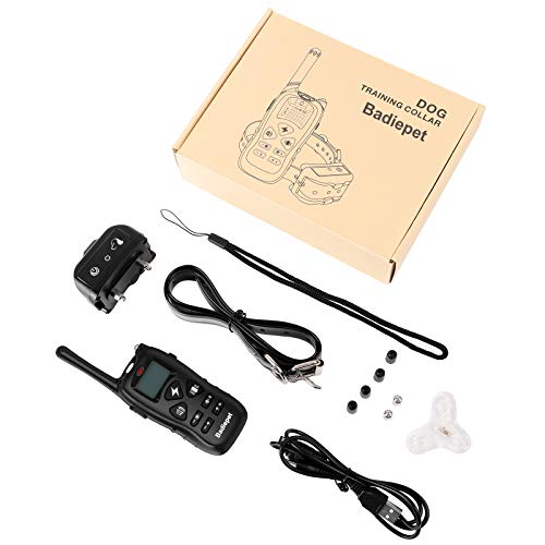 Badie Pet Dog Training Collar With Remote, Electronic Dog Shock Collar With Beep, Adjustable Vibration And Shock Levels, Waterproof Dog Training Collar For Small Medium Large Dogs, P11, Black #TOP7