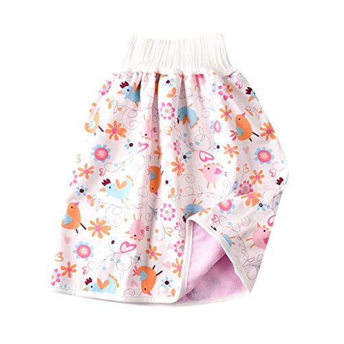 Reusable Diaper Cover Bloomers Trunks Baby Comfy Cotton Skirt Shorts for Toddler (N, M 4-8 Years)