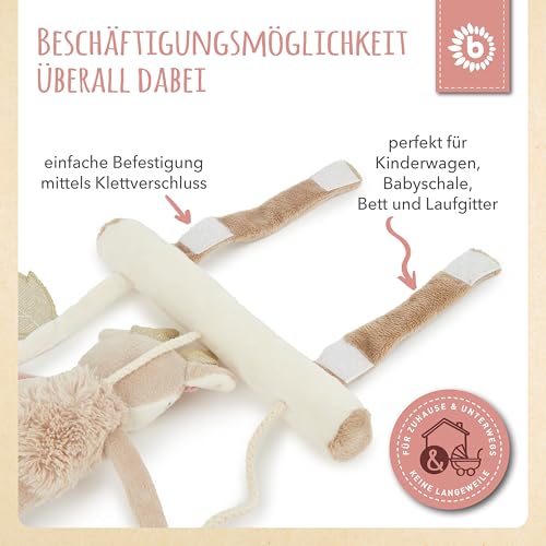 Baby Kinderwagenkette Mädchen REH Ella| Maxi Cosi | Mobile Kinderwagen Spielbogen Spieluhr Kette Spielzeug Babyschale Anhänger Autositz Spirale