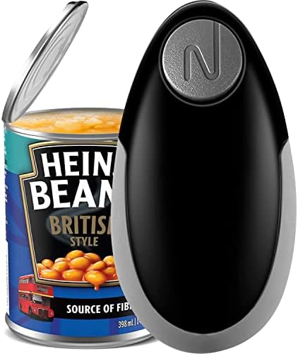 Electric Can Opener with Smooth Edge, One-Touch Automatic Can Opener Opens Almost All Can Sizes, Best Choice for Cooks, Housewives, Elderly and Arthritis Sufferers