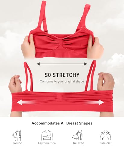 Image of FeelinGirl Bralettes for Women with Support Comfortable Bras No Underwire Seamless Everyday Bras