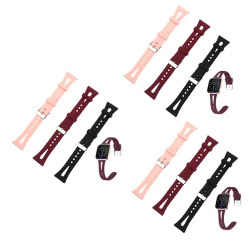 Bracelets de montre silicone NUOBESTY pack de 5 rechanges respirants