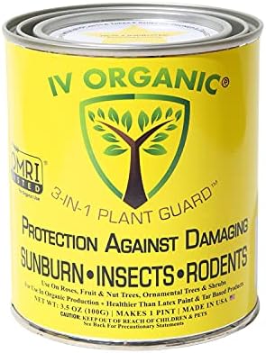 IV Organic 3-in-1 Plant Guard, 1 Pint (White)