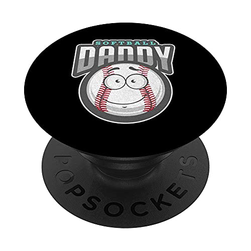 Softball Papá Padre PopSockets PopGrip Intercambiable