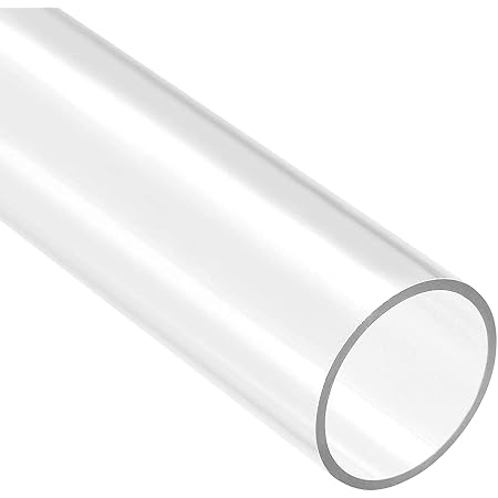 Clear Blue Acrylic Tube - 3 OD X 2 3/4 ID X 12 Long