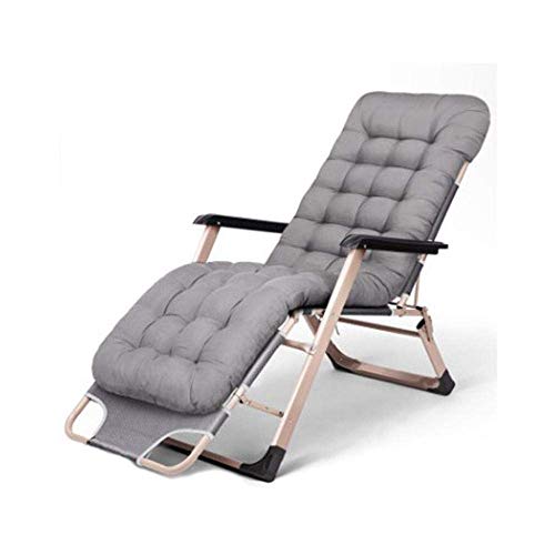 SLRMKK Silla mecedora plegable reclinable, resistente gravedad cero, mecedora reclinable para exteriores, tumbona plegable, muebles de jardín al aire libre, silla plegable, color gris plateado +