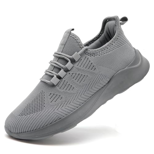 IEBPEH Scarpe da ginnastica da donna, scarpe da corsa, scarpe da ginnastica, scarpe da tennis, traspiranti, per il tempo libero, leggere, C grigio., 40 EU