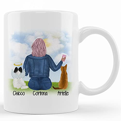 Personalized Custom Pet Remembrance Gift Pet Remembrance Coffee Mug Pet Loss Gift Pet Sympathy Gift – Personalized Dog Loss Gift Cat Memorial Gift, Ceramic Novelty Coffee Mug, Tea Cup, Gift Present F