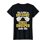 This is What an Awesome Street Sweeper T-Shirt, Women, Black, Small