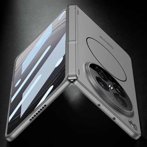 Coque Oppo Find N6 avec charnière et protège-écran espion gris - 6