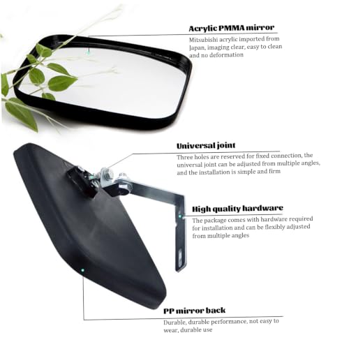 Miroir convexe de sécurité grand angle pour angle mort de parking - 3