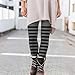 Halloween Women Costume Leggings Cute Stripe Print High Waist Tight Pants 2025 Fashion Clothes Outfits Gray