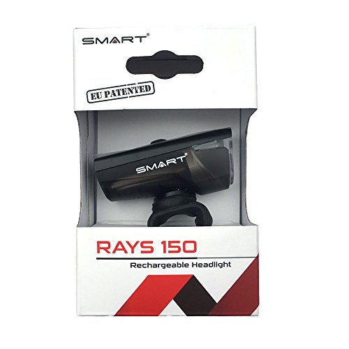 Eclairage vélo avant USB Smart Rays 150 lm rechargeable pour cyclisme urbain - 2