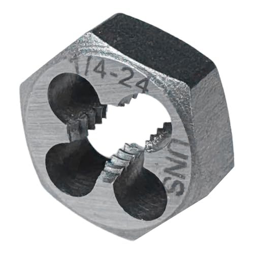 Troquel de reenhebrado hexagonal 1/4-24 UNS con corte a la derecha 2