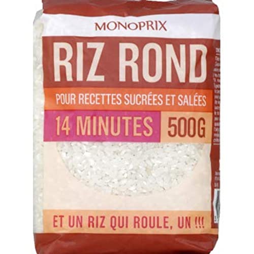 Monoprix Riz rond pour recettes sucrées ou salées - Le paquet de 500 g