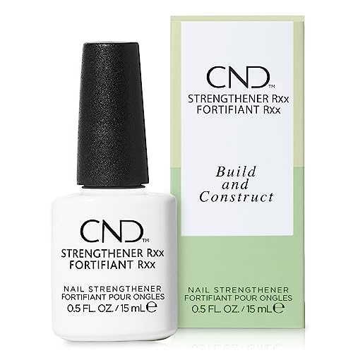 CND™ Strengthener RXx, Nail Strengthener for Tougher, Stronger Nails & Protection for Thin Nails, 0.5 Fl Oz (Pack of 1)