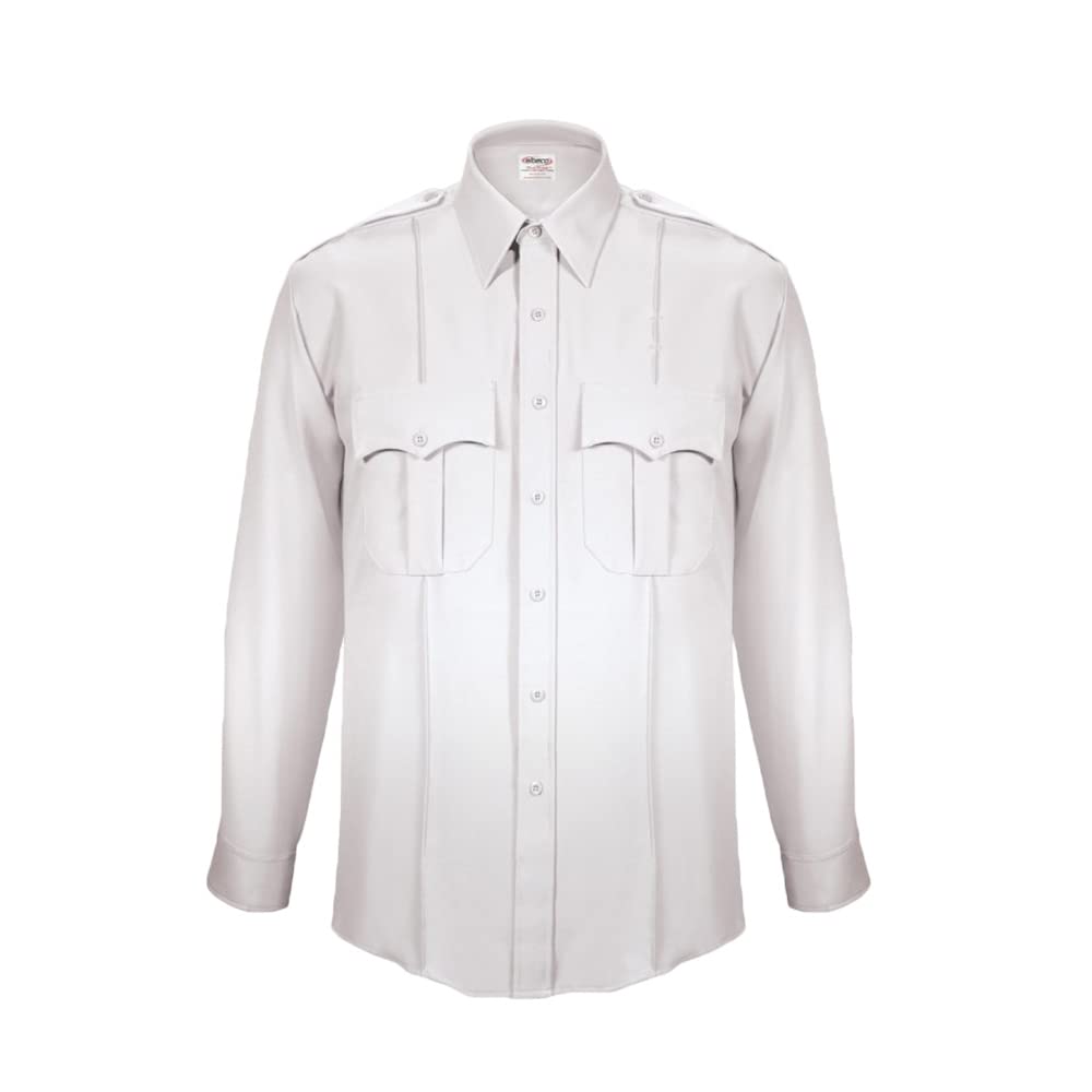 Elbeco Mens, Textrop2 Long Sleeve Shirt, Zipper, Navy - Z314N-15.5-35