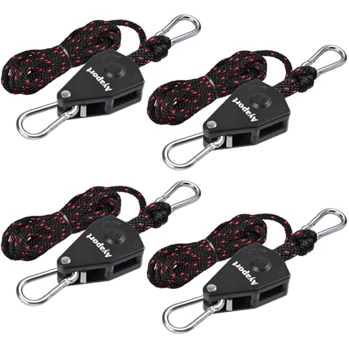 Tendeur de corde à cliquet Ayaport poulie de plantes 3/8 et attache pour kayak et tente