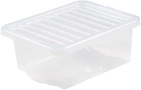 Whatmore "16 Litre Clear Crystal Stacking Plastic Storage Box And Lid Wham"