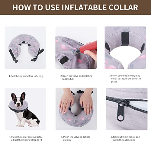 IEUUMLER Collare Protettivo Gonfiabile - Cane
