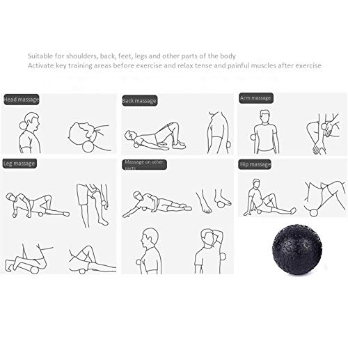 Jkjhbhged 1Pcs Fitness Ball High Density Massage Ball Training Ball 10cm for Myofascial Release Deep Tissue Therapy Yoga, 337981