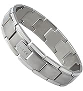 Amazon.com: LUXAR Men's Titanium Link Bracelet | Solid Titanium