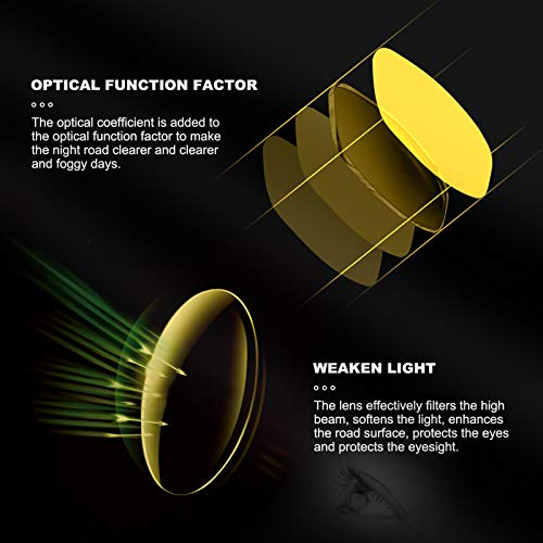 Image of HAOLOTA Night Vision Glasses for Driving Anti Glare, Polarized Nighttime Safety Glasses for Women Men UV400 Protection