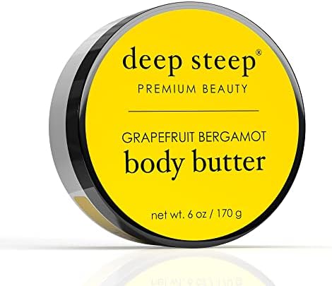 DEEP STEEP Grapefruit Bergamot Body Butter, 6 OZ