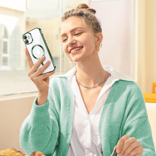 Coque transparente iPhone 12 chic à bords plaqués de luxe - 6