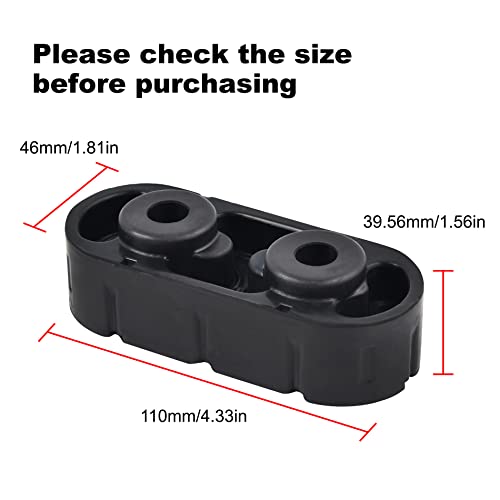 Evil Energy Exhaust Hanger Rubber Insulator Bushing Mount Replacement For Gm Chevy Silverado 1500 Gmc Cadillac Escalade 2 Holes 2Pcs #TOP2