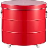 渡辺金属工業 オバケツ ライスストッカー 20kg キャスター付 レッド RS20R