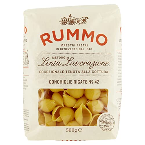Rummo Conchiglie Rigate Pasta No.42, 500 g (Pack of 1)