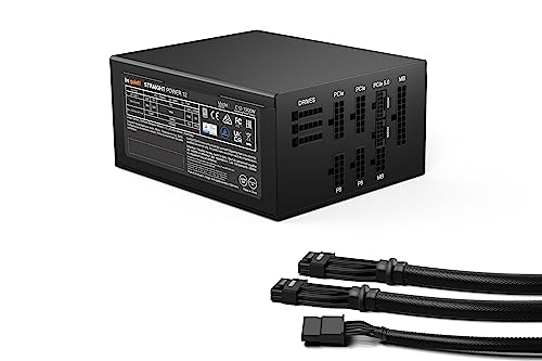 Image of be quiet! BN517 Straight Power 12-1200w 80 Plus Platinum, ATX 3.0, Modular Power Supply, for PCIe 5.0 GPUs and GPUs with 6+2 pin connectors, Silent 135mm be quiet! Fan - BN517