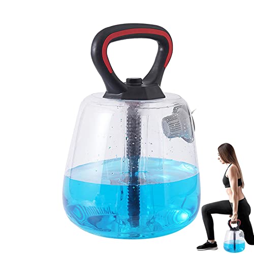 Yusheng Mit Wasser befüllbare Kettlebell | Kesselgewichte - Fitness Kettlebell mit Wassereinlass Gewichtsgrenze 18lbs für Körpertraining Armtraining
