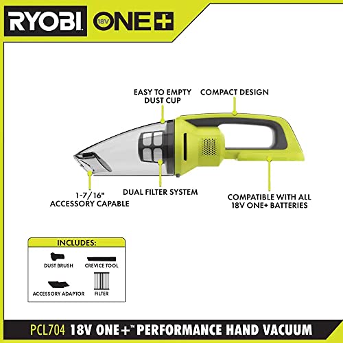 ONE+ 18V Cordless Performance Hand Vacuum (Tool only) - Thumbnail 2