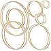 Produktbild Idealeben 14 Stück Stickrahmen Kreuzstich Stickrahmen Set Holz Bambus Hoop Ring Stickerei Hoop Einstellbar Nähen Bambus Kreis Set Holz Runde Nähmaschine Stickerei Ring Cross Stitch Hoop(7 Größen)