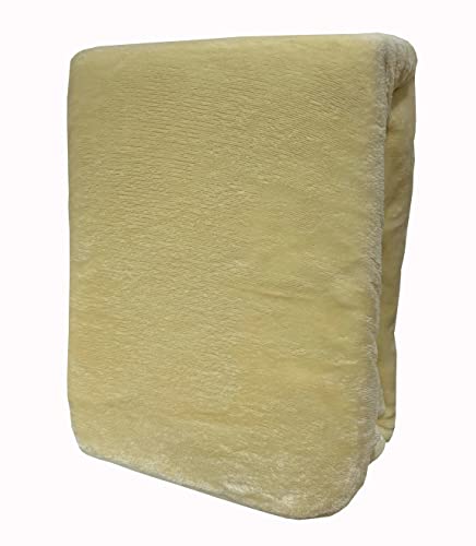 Leonado Vicenti Spannbettlaken Winter extra warm Plüsch Beige kuschelige Premium Cashmere Touch Teddy Bettlaken Fleece Plüsch Betttuch – Ansicht 1