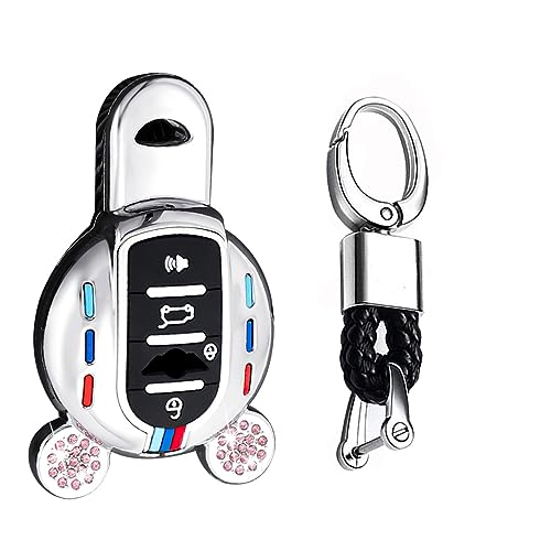 Boîtier clé Mini Cooper rose répare télécommande F55 usée 4 boutons