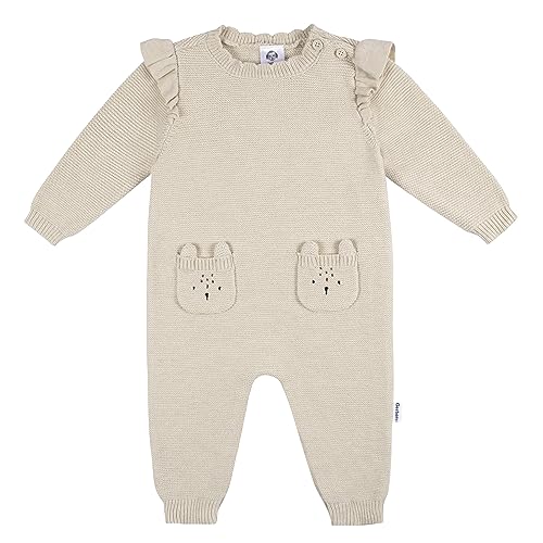 Image of Gerber Baby Girls' Sweater Knit Romper Jumpsuit