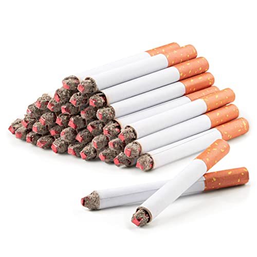 Smart Novelty Fake Puff Cigarettes Bulk Pack of 48 Realistic Looking Puff Cigars. Fake Cigarettes That Look Like They are Realistic.