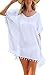 Produktbild Huyghdfb Women Chiffon Tassel Swimsuit Bikini Beachwear Bikini Cover ups Baggy Tunic Tops Dress for Swimwear (White, One Size)
