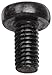 Steel Pan Head Machine Screw, Black Oxide Finish, Meets DIN 7985, #1 Phillips Drive, M3-0.5 Thread Size, 6 mm Length, Fully Threaded, Import (Pack of 100)
