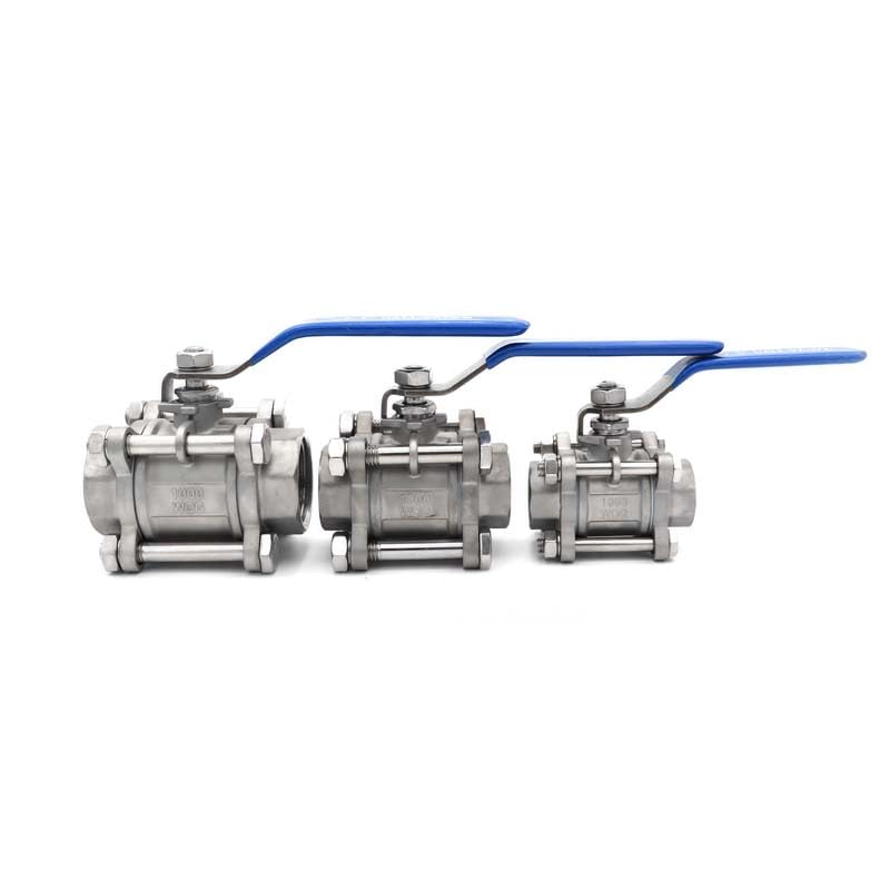 Vanne 1-1/2 BSPT inox 304 pour contrôle de débit eau et fluides